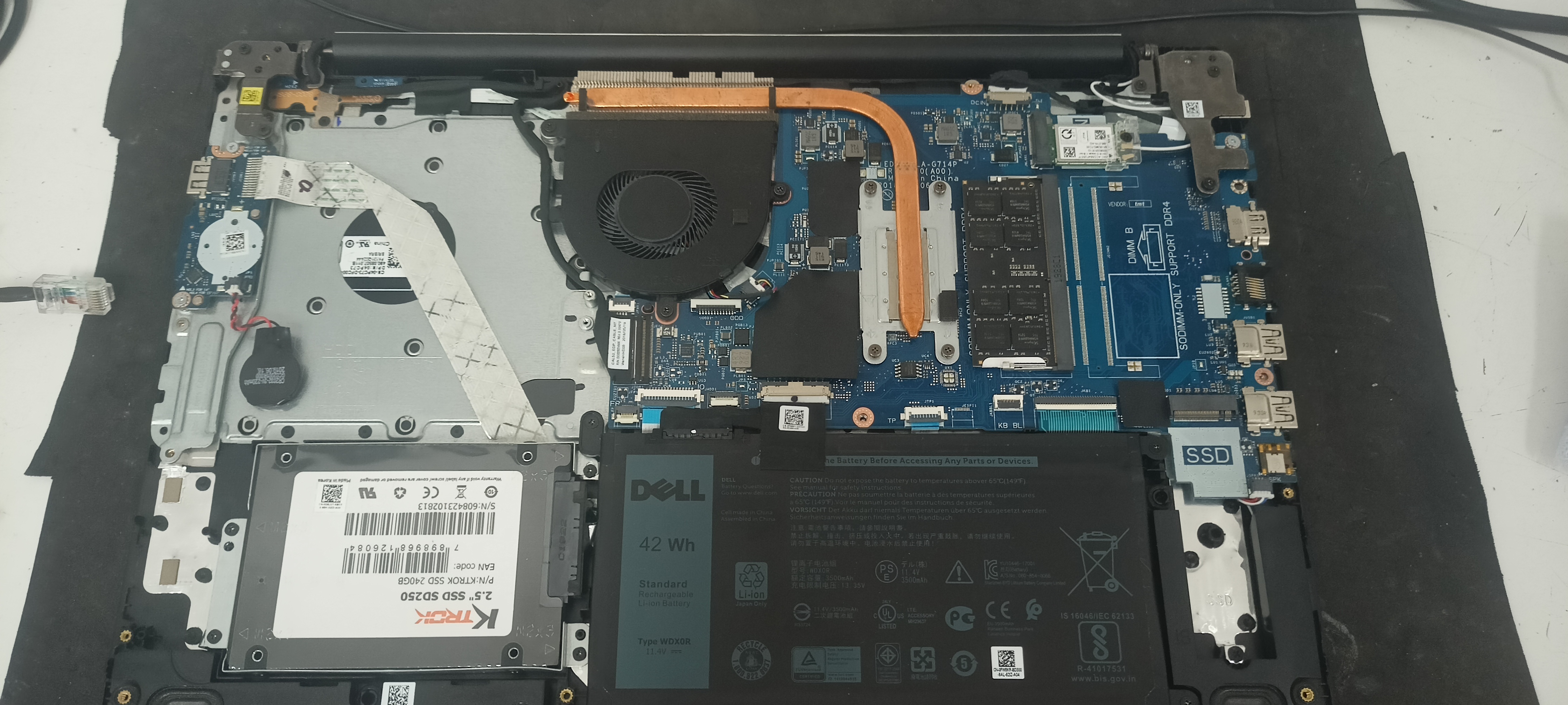 Manutenção preventiva de notebook, troca de SSD e reparo do sistema operacional